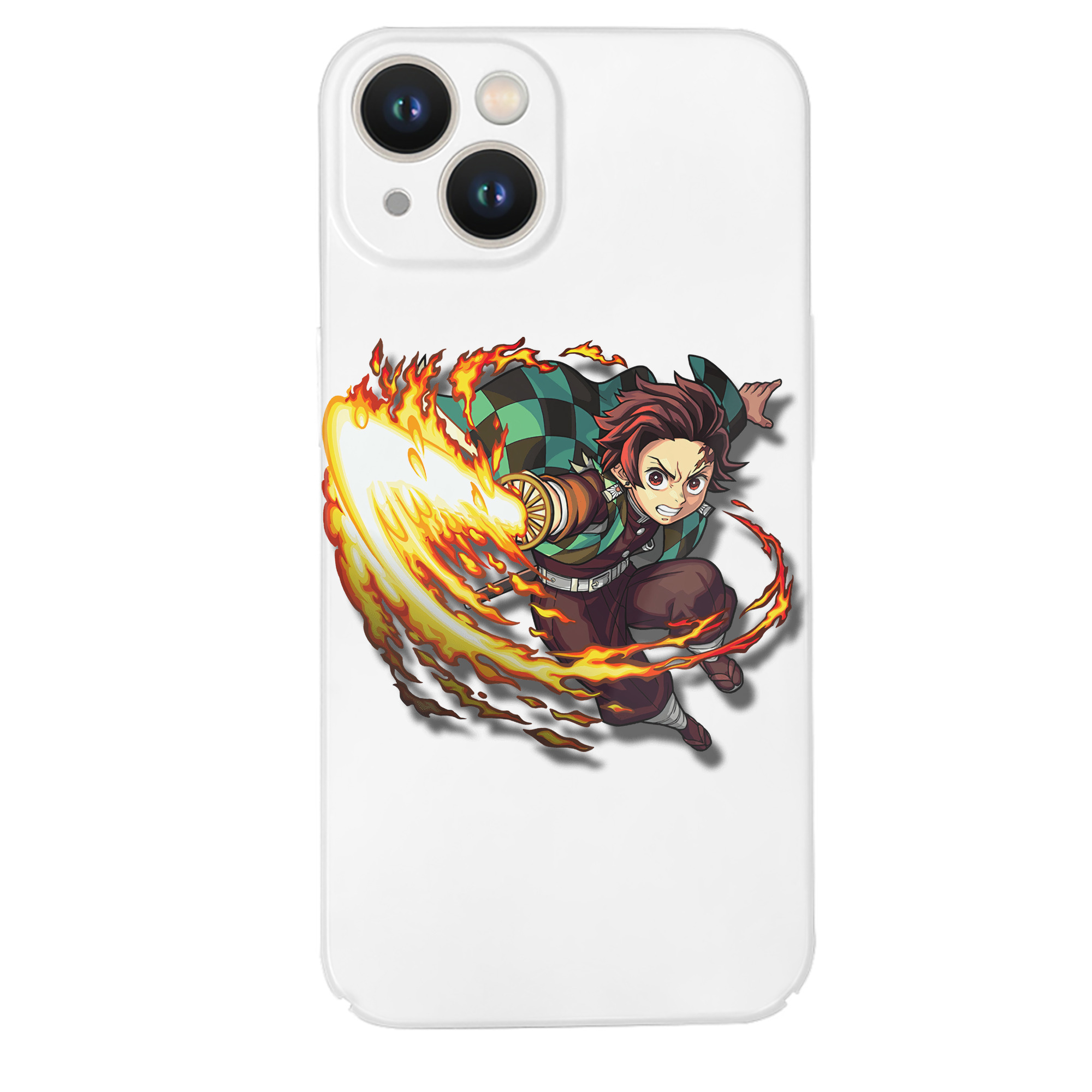 （画像用） 鬼滅の刃 竈門 炭治郎／かまど たんじろう Kamado Tanjirou 【iPhone 14シリーズ対応】ハードケース